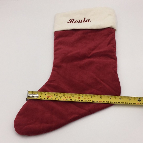 Pottery Barn Velvet Christmas Stocking “Roula” - Picture 8 of 10